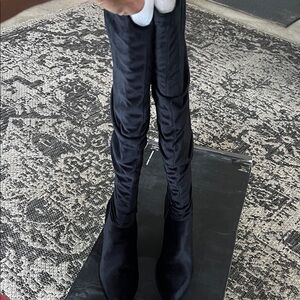 INC International Concepts Black Over the Knee Boots